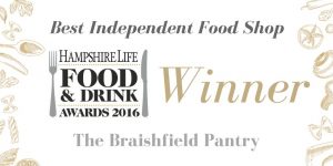 Braishfield Pantry Hampshire Life Food & Drink Award 2016
